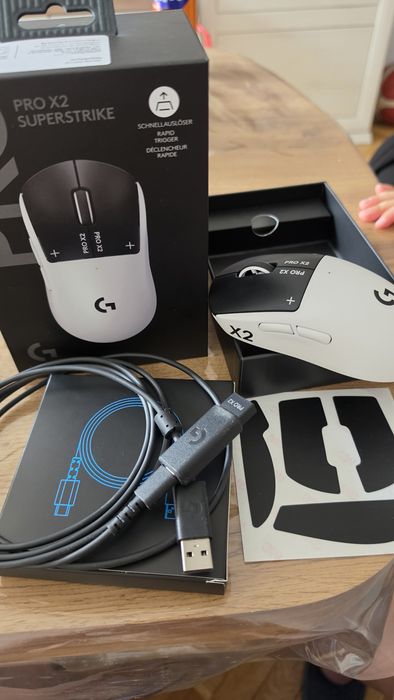 Гейминг мишка Logitech - Pro X2 Superstrike, оптична, безжична