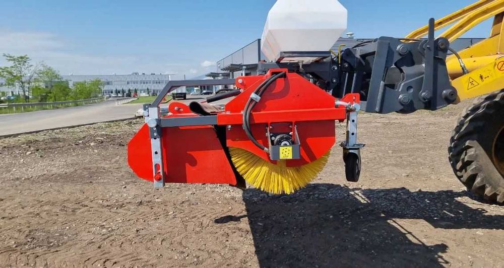 Perie asfalt cu colector si sistem stropire 240 cm