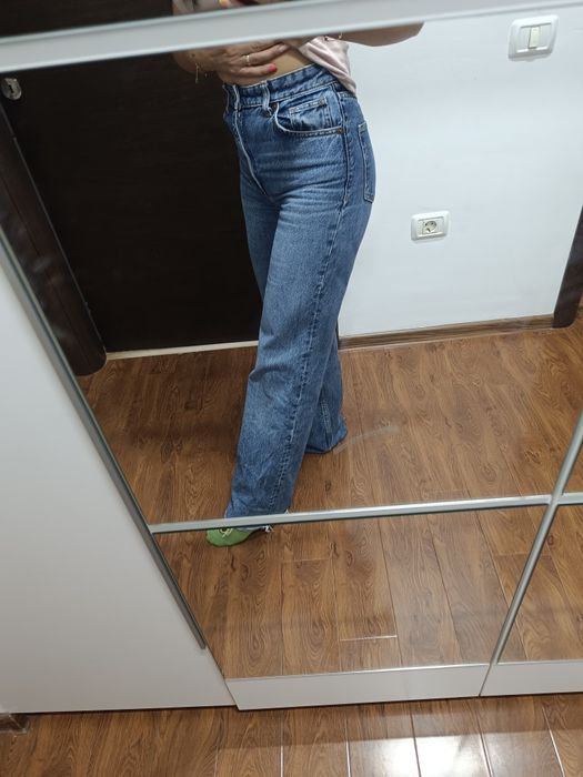 Blugi lungi Zara damă ușor flare