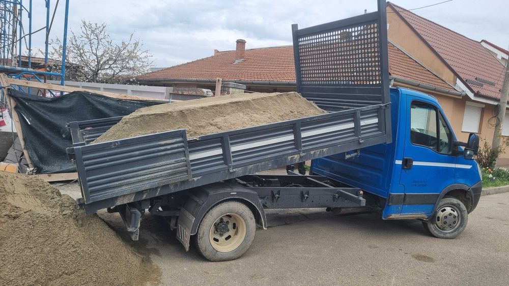 Transport marfă, nisip, pietriș (3m³) moloz, materiale de construcții!