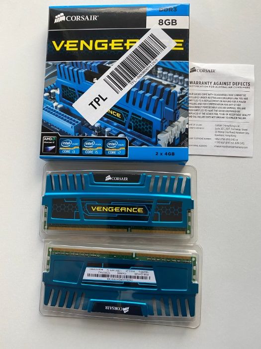 Memorie Corsair Vengeance Blue 8GB DDR3 1600Mhz Dual Channel