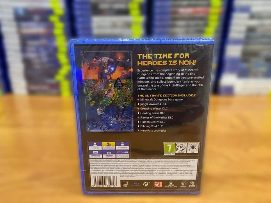 Новый Minecraft Dungeons:Ultimate Edition PS4/PS5 Майнкрафт Подземелья