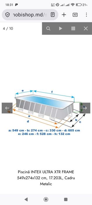 Piscina Intex supraterana