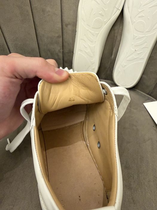 CHRISTIAN LOUBOUTIN Louis junior spike leather low trainers