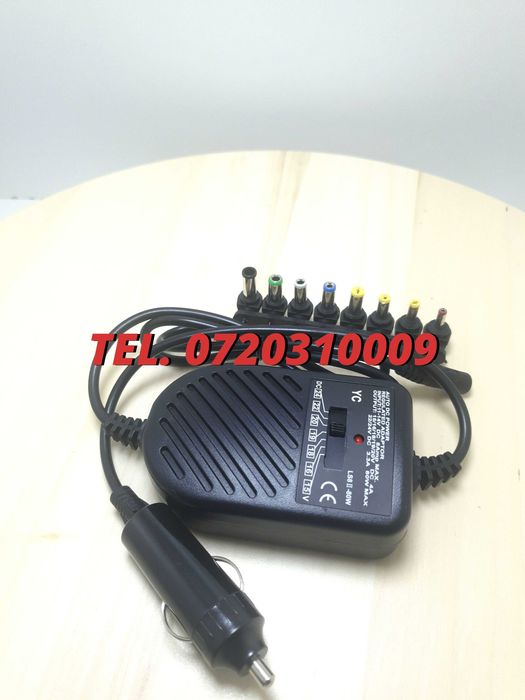 Incarcator Universal Pentru Laptop Pentru Auto Alimentare La 12v