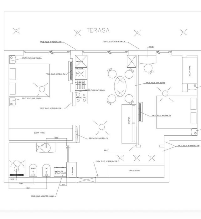 Apartament 3 camere semifinisat zona Baciu, parcare subterana, priveliste deosebita