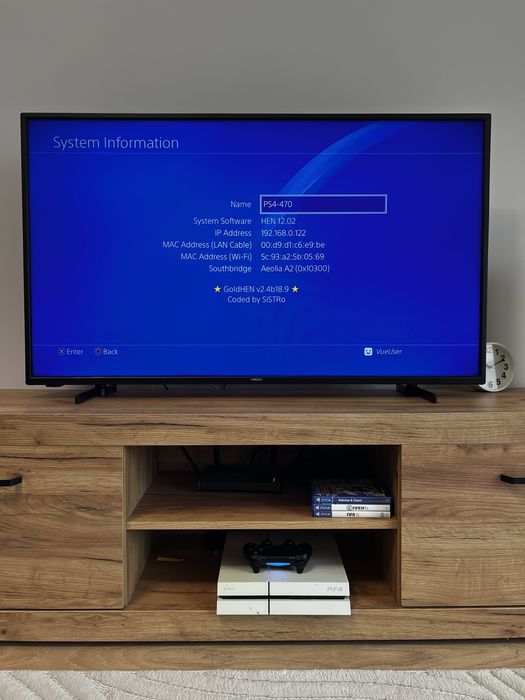 PS4 modat GoldHEN / HEN 12.02 + accesorii