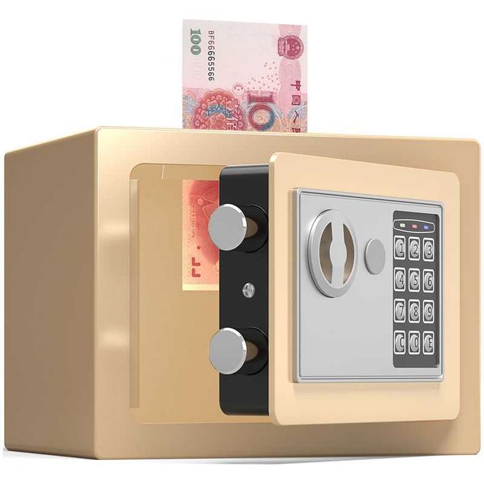 Металлический сейф для дома и офиса компактный и прочный