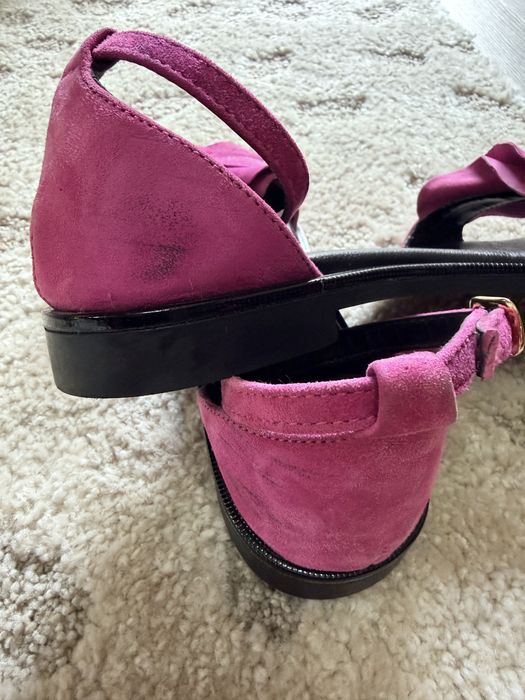 Sandale piele intoarsa Roz fucsia benvenuti nr.36