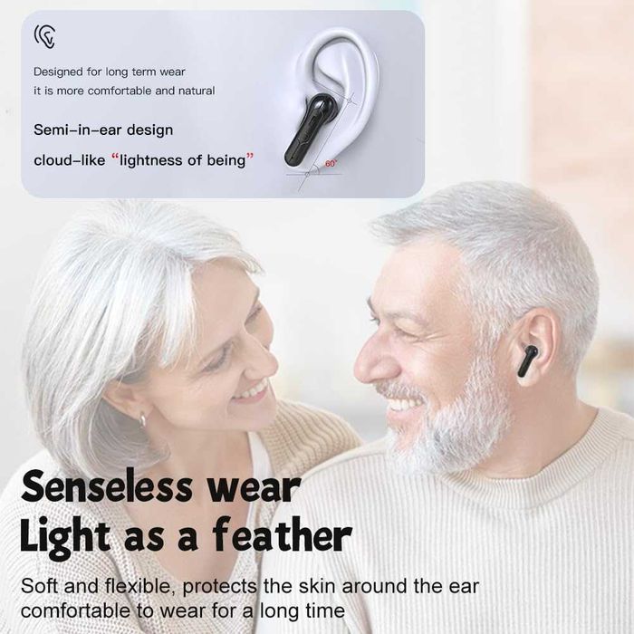 Aparat Auditiv Aolso EUV8 - Reîncărcabil - Reducere Zgomot - Negru