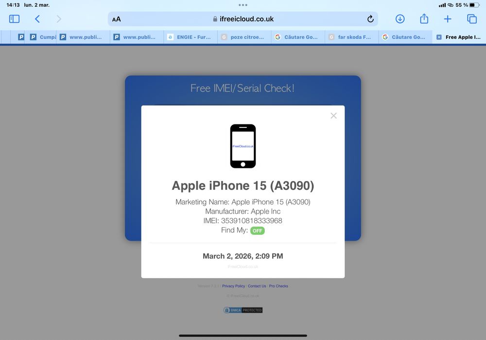 Iphone 15 -128 gb nou ( pt piese s au cine stie sa l faca )