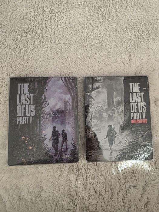 Pachet Ultra-Rare PS5: The Last of Us Part 1 Firefly Edition + Part 2 Remastered W.L.F. Edition (SteelBooks Originale + Discuri)