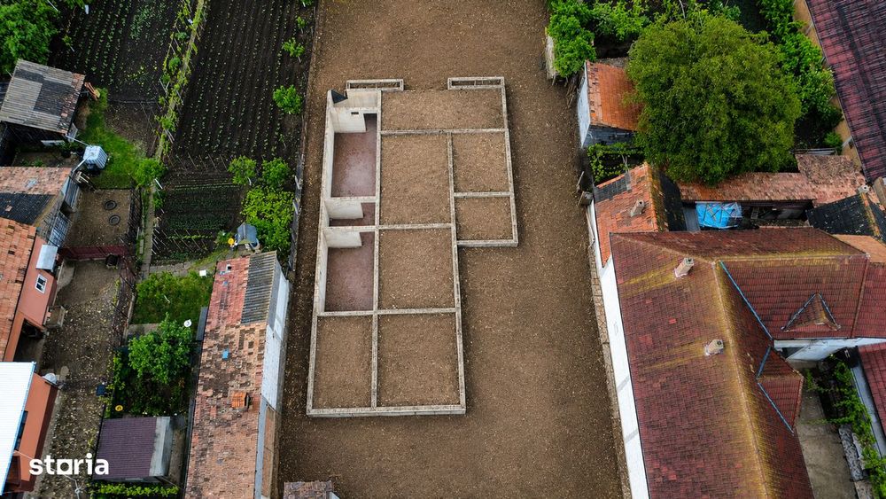 Teren 1080 mp + Proiect Casa Moderna (S+P) – Daia Romana, Jud. Alba