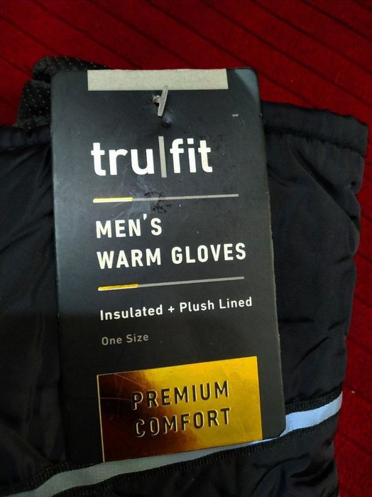 Из США, теплые мужские перчатки TruFit