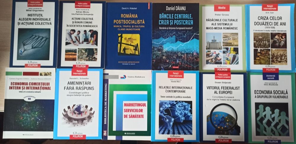 Pachet carti de politica, relatii internationale, sociologie, economie