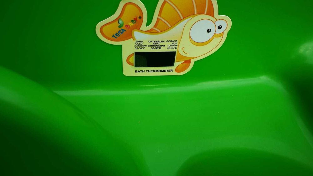 Cadita anatomica copii cu senzor de temperatura Tega baby verde