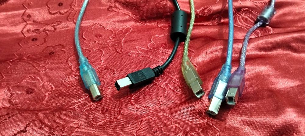 UZB кабеля для принтера 5 штук есть новый