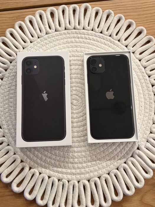 Iphone 11 128GB Черен цвят (Без забележки) + Два калъфа (подарък)