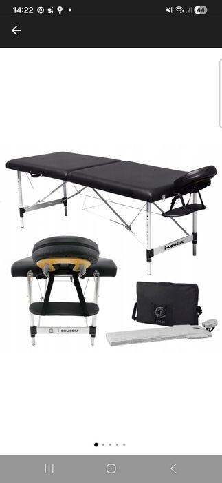 Pat de masaj/cosmetică pliabil, nou nefolosit