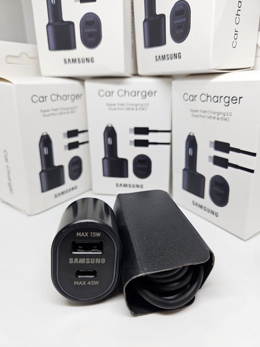 Зарядно за автомобилна запалка на кола Samsung 45W Super Fast Charging