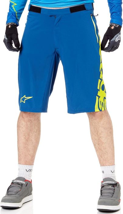 Alpinestars Mesa Short Homme, Poseidon Blue/Acid Yellow