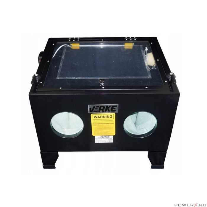 Cabina de sablat, curatat piese, 90 L, electrica, Verke