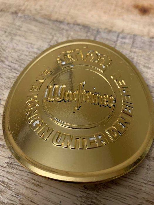 Стар бронзов масивен колекционен плакет