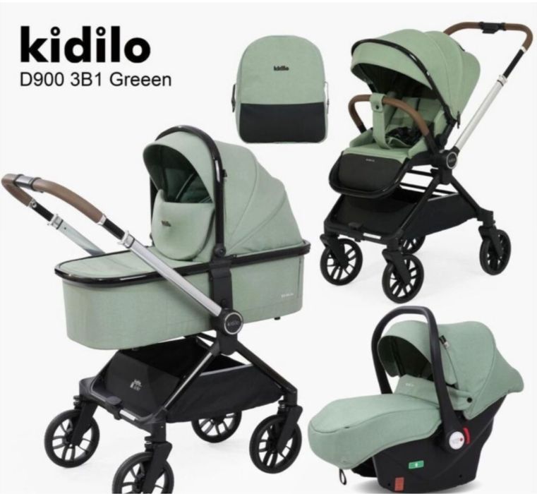 Коляска Kidilo 3 блока в отличном состоянии