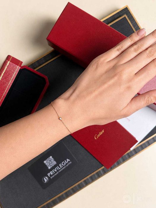 NEW Браслет с бриллиантом Cartier d’Amour Mini Model r/g