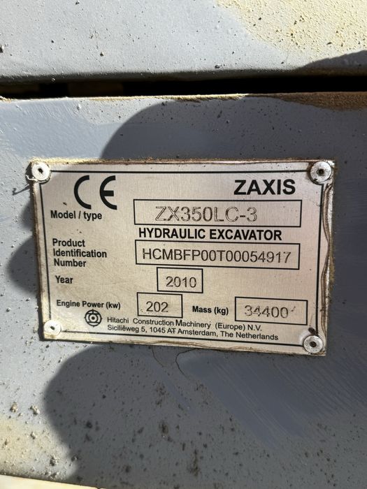 Excavator senile Hitachi ZX350