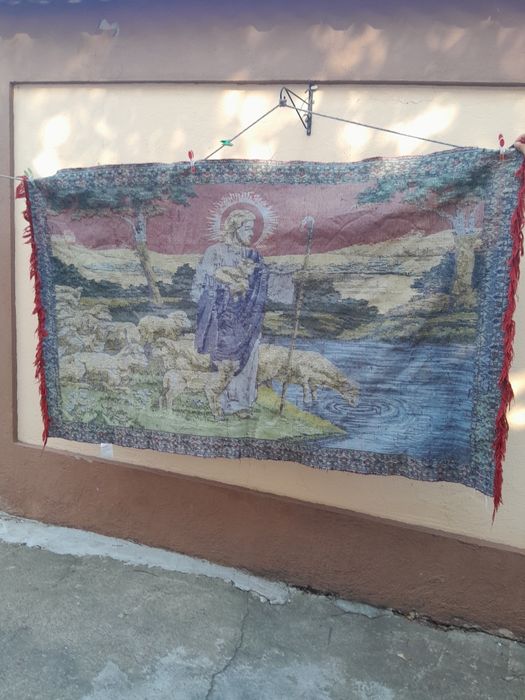 Carpetă veche de perete /religioasă