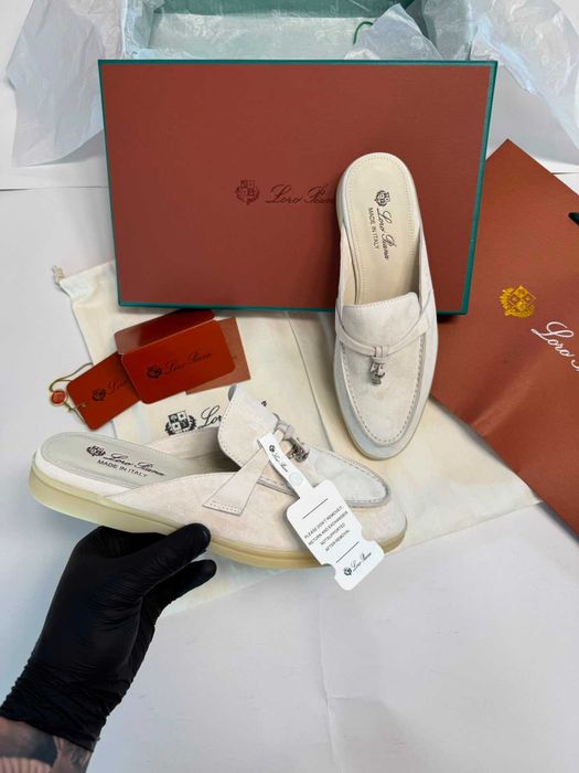 Papuci Lora Piana PREMIUM Full Box, Mărimi 35/40, 100% Piele Naturală