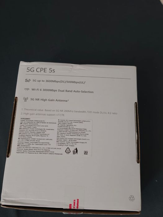 Router 5G CPE 5S Wi-Fi 6 – 3600 Mbps 5G / 3000 Mbps Wi-Fi – Antenă High Gain