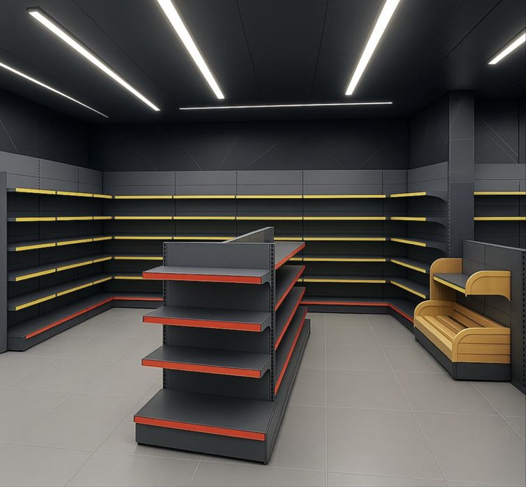 Металлические торговые стеллажи, Темир савдо полкалар, Витрина, Металл