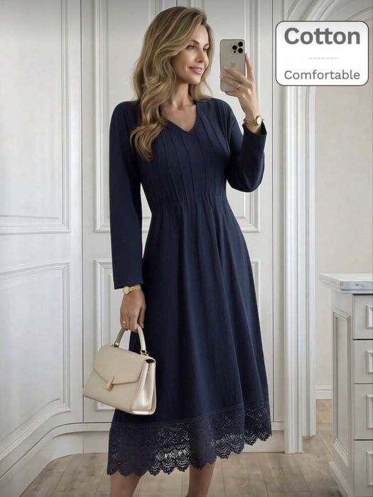 Rochita  bleumarin bumbac 100%