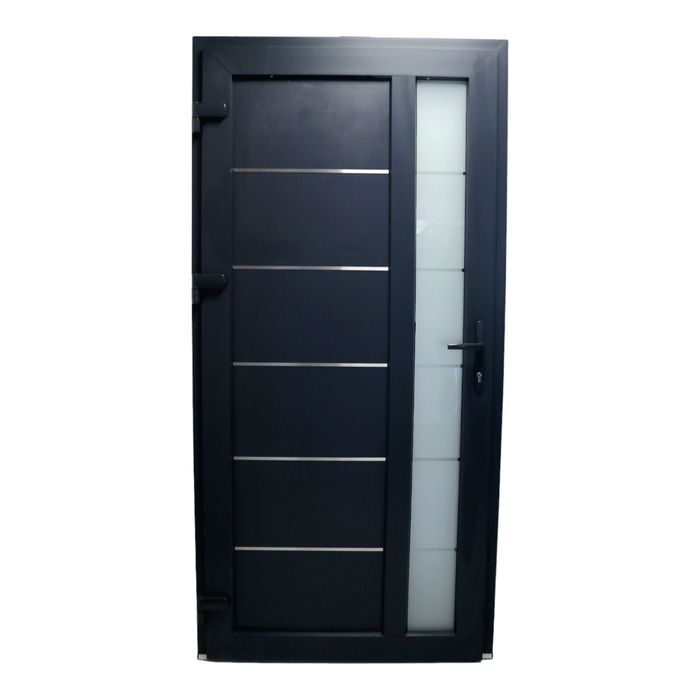 Usa exterior termopan pvc  gri antracit pe stoc disponibil