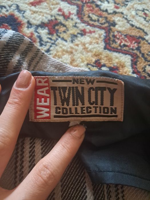 Карирана дебела есенна риза oversized