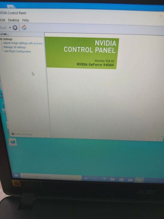 laptop acer i7 7500U video mx940 2gb 8 gb ram ddr4  ssd240 gb wifi5