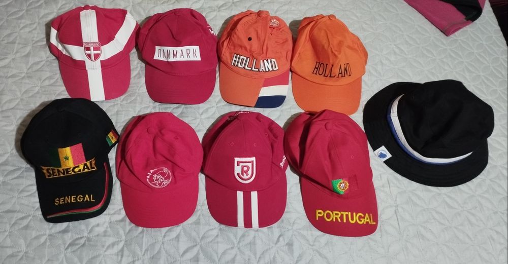 Шапки Аякс, Дания, Холандия, Португалия, Сенегал и др