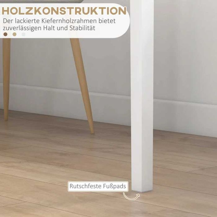 Кухненска маса HOMCOM  Квадратна маса,  75 см x 75 см x 76 см