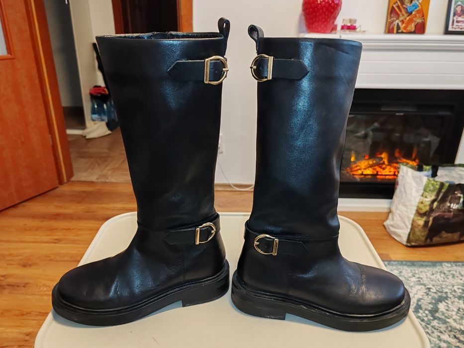 Cizme Zara piele fete Nr 33 impecabile, ca noi