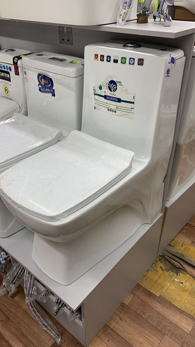 Унитаз моноблок литой