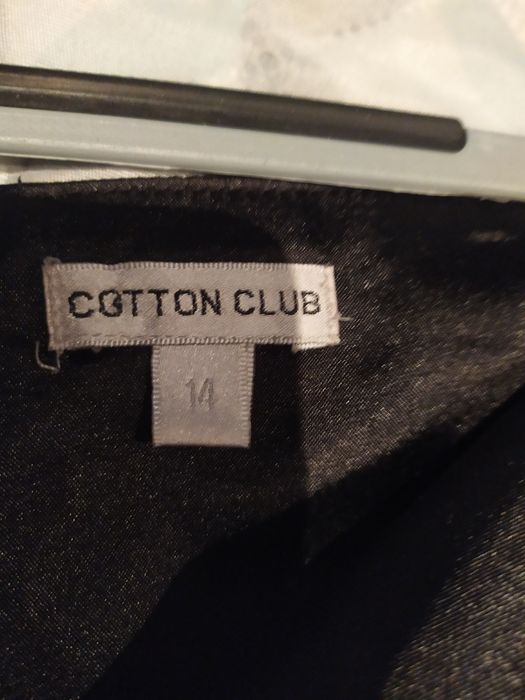 Маркова черна рокля Cotton club, размер 14 с камъни