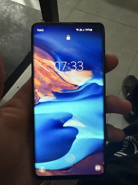 Самсунк S10 с каропкаи