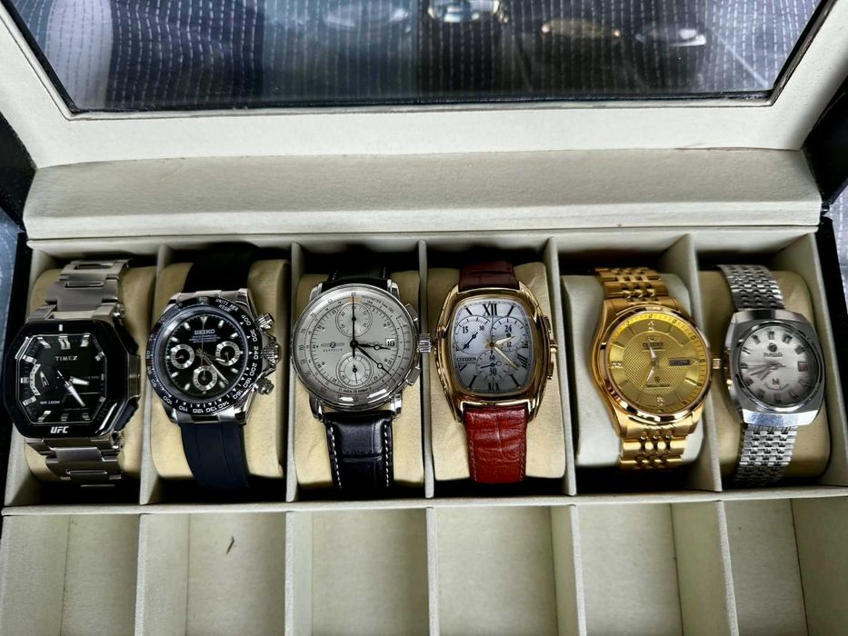 Лот мъжки часовници - Timex, Seiko Mod, Zeppelin, Citizen, Orient, Rado