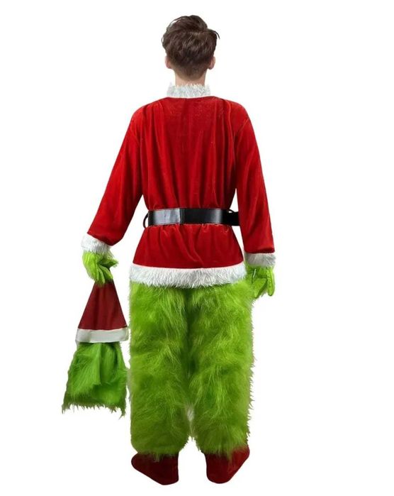 The Grinch ADULTI costum masca fulcap spiridus mos craciun grinci ren