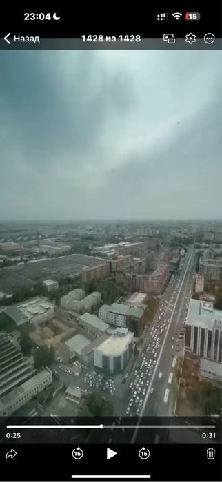 Piramit Tower. 33 этаж. Панорама города. 65 м²