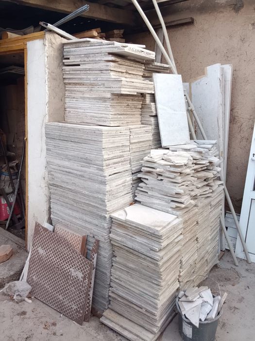 Мраморные плитки б/у