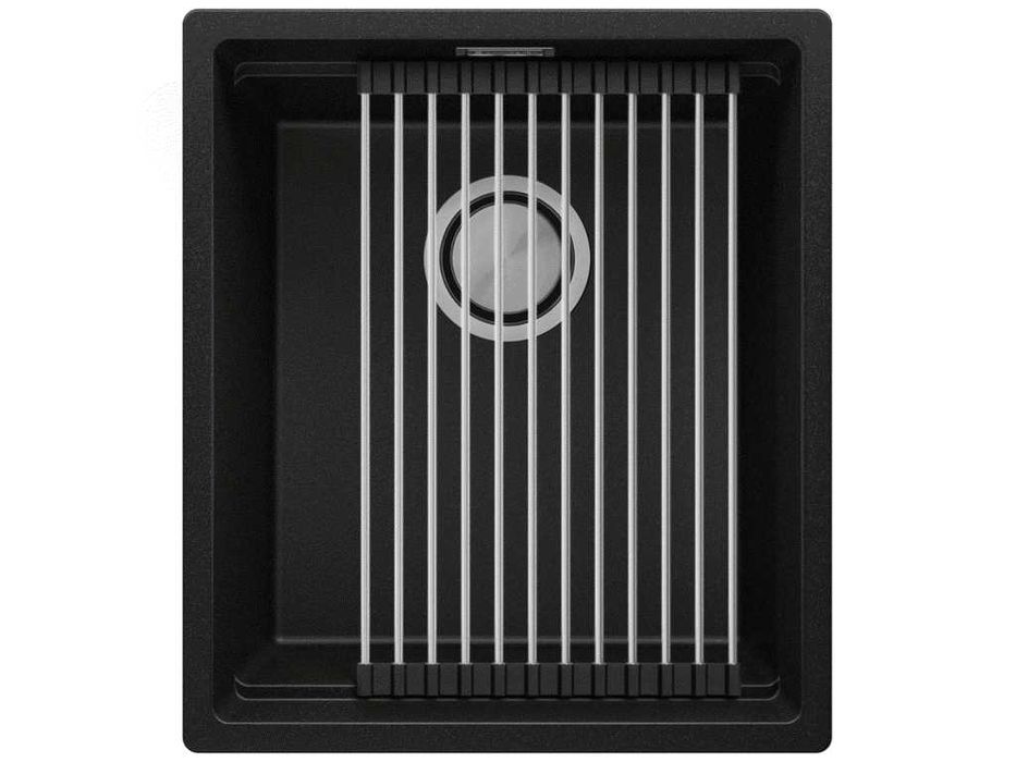 Кухненска Мивка от гранит модел Прага 45 Премиум 410 x 470 мм - Черна