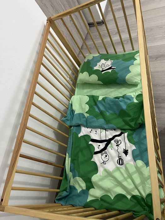 Patut de lemn + accesorii